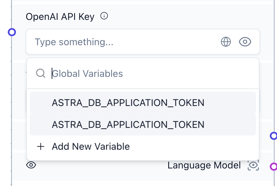 Adding environment variable